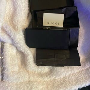 Gucci Sleek Black Evening Clutch